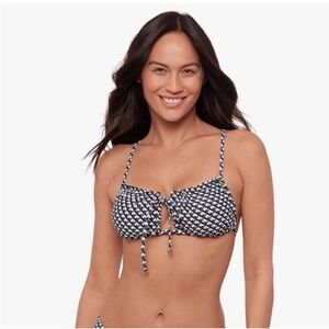 Sports Illustrated Swim Ruffle Cutout Bralette Bikini Swim Top